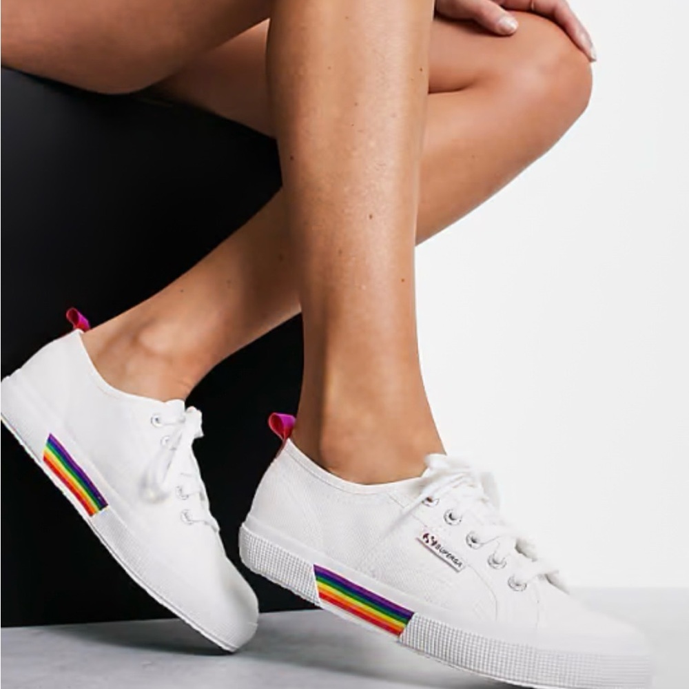 Superga Pride Backstrap Multi Sneakers size 8